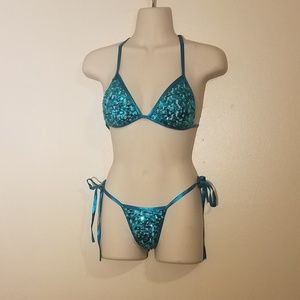Turquoise Glam Bikini